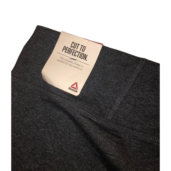 Reebok Lux Dark Gray Tight Legging Women's 3x 22W Plus Size SpeedWick Mid Rise - Picture 10 of 10